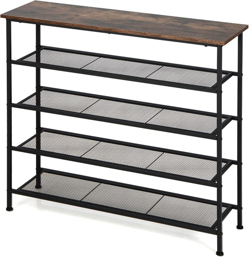 Industrial shoe rack tiers - rack,, 5-tiers