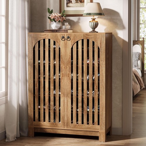 Wooden shoe cabinet with - shoe,
