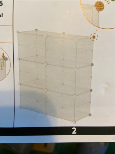 Homidec 2x6 white shoe - white, rack