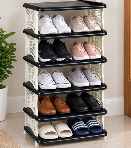 Tier shoe rack plastic - shoe,