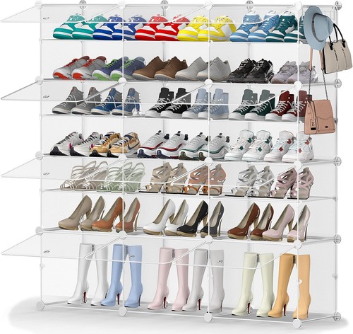 3x7 clear shoe - clear, rack