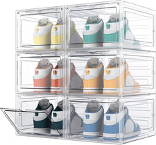 HOMIDEC 6 Pcs Shoe Box, Shoe