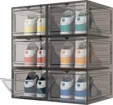 HOMIDEC 6 Pcs Shoe Boxes, Shoe