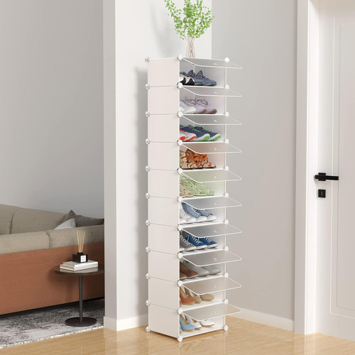 Tier shoe rack - 10-tier, with